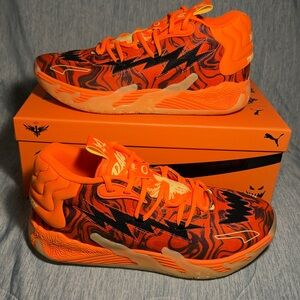 Puma MB.03 'Halloween' Men’s Basketball Shoes in the Fluro Orange Pes/PUMA Black